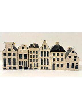 6 KLM BOLS Blue Delft Amsterdam Canal House 63, 71, 74, 52, 55, 39
